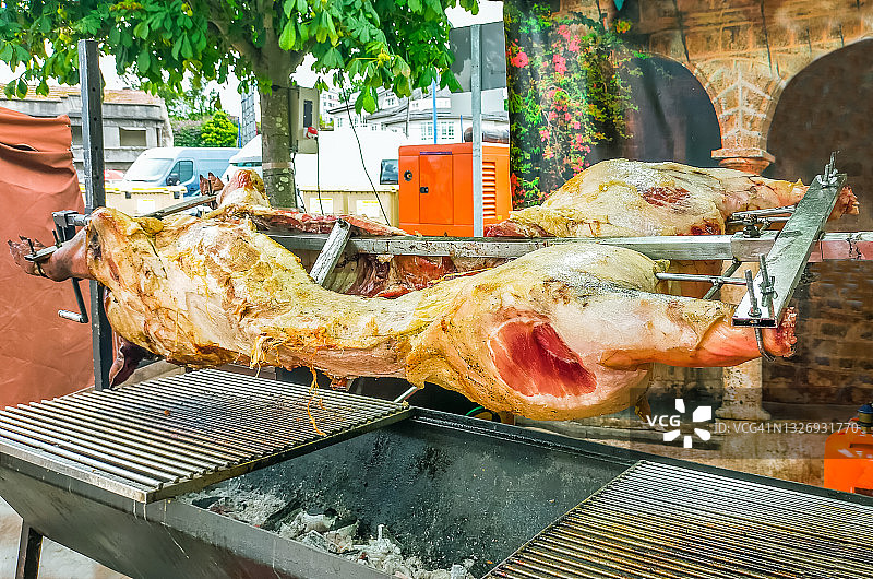 烤猪肉图片素材