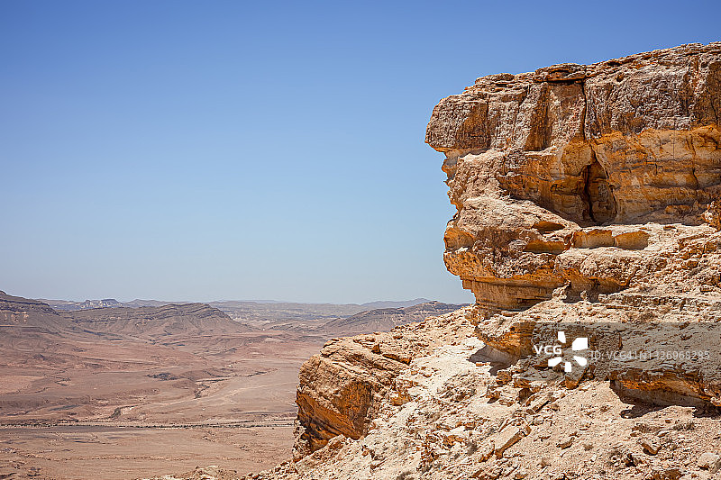 拉蒙火山口的悬崖图片素材