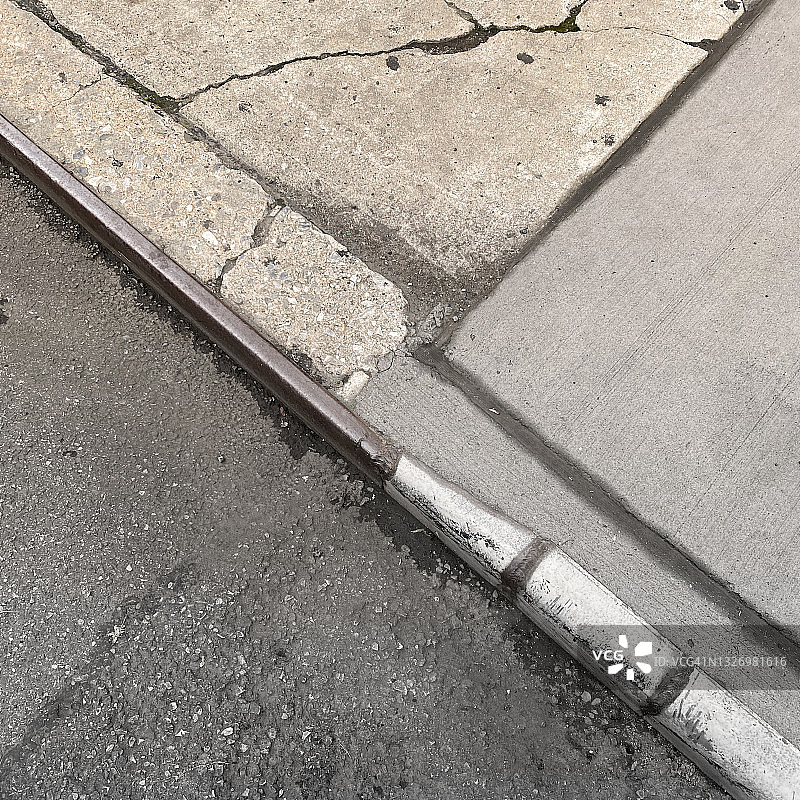 人行道细节图片素材