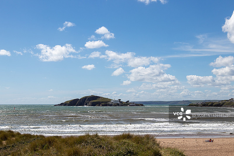 德文郡班瑟姆海滩图片素材