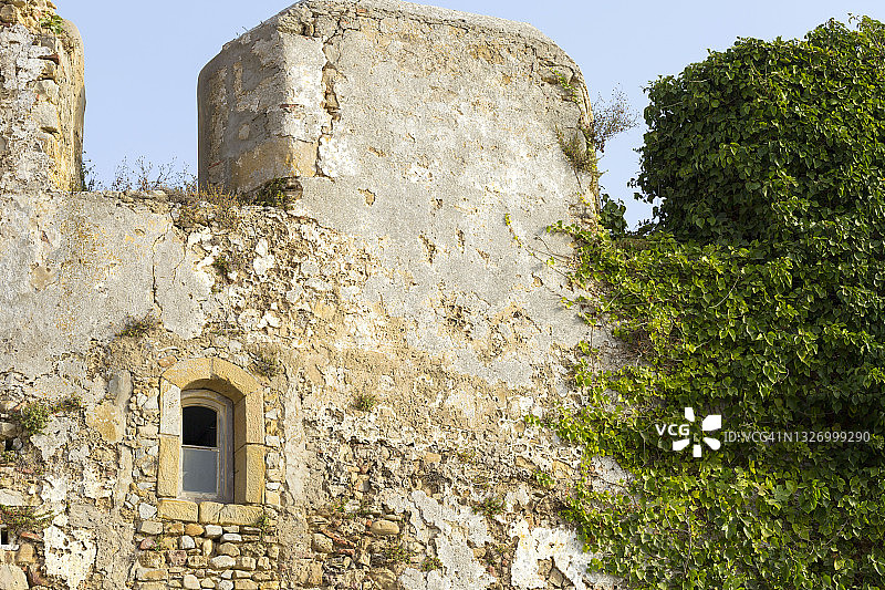 摩洛哥北部艾西拉的葡萄牙壁垒建筑图片素材