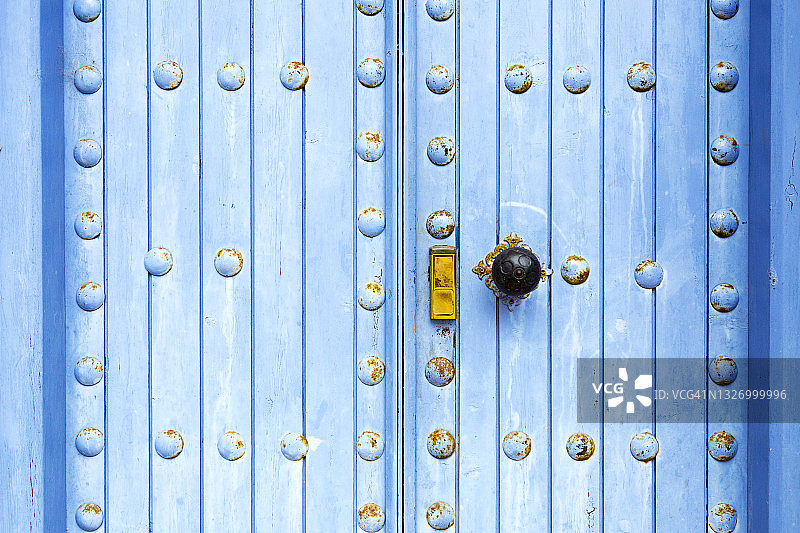 摩洛哥的门道建筑，艾西拉，摩洛哥图片素材