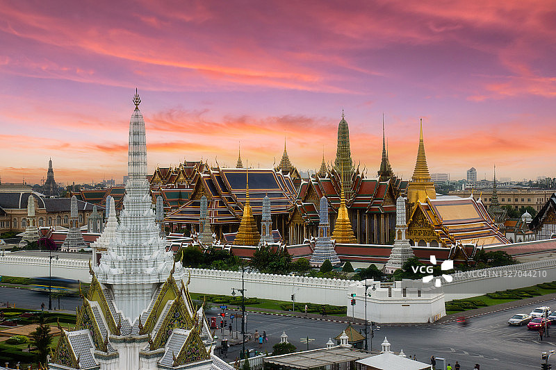 曼谷玉佛寺，又名 measures what Phra Kaew 寺图片素材