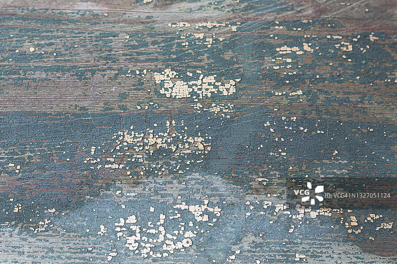 锈迹斑斑的绿松石色木质背景图片素材