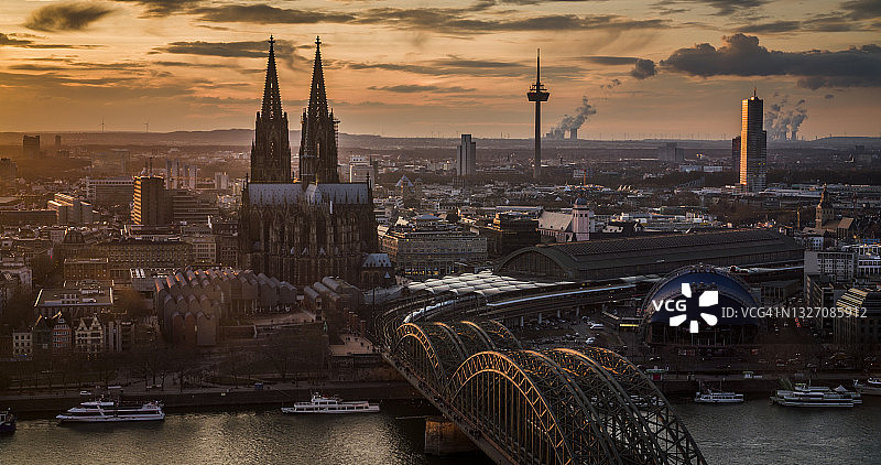 科隆天际线图片素材