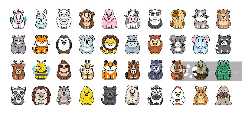 动物图标合集图片素材