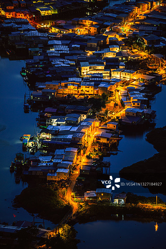 中国香港大屿山大澳渔村图片素材