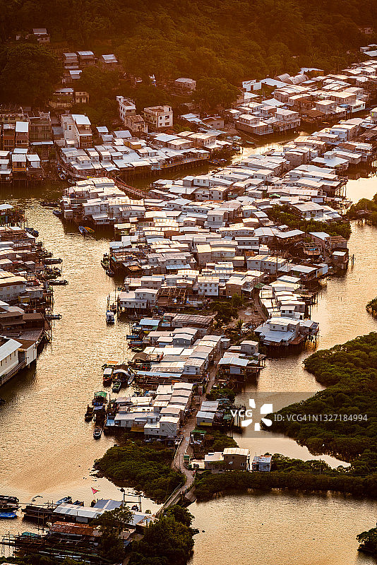 中国香港大屿山大澳渔村图片素材