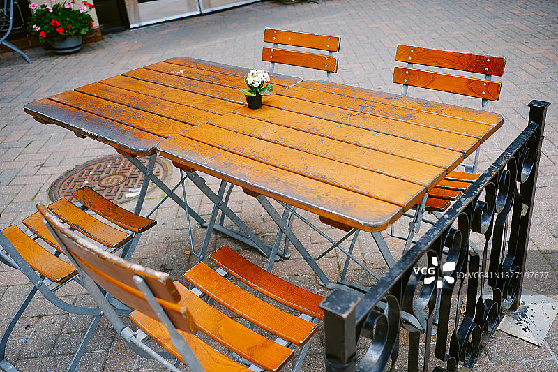 咖啡厅户外用餐区图片素材