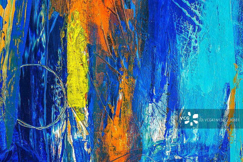 抽象油画在画布上的纹理，背景图片素材