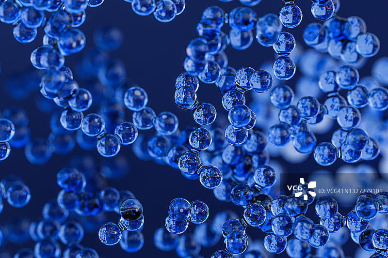 蓝色纳米颗粒图片素材