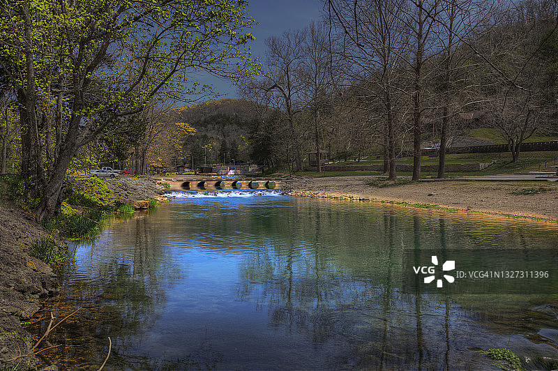 奔腾的河流图片素材