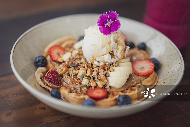 纯素华夫饼图片素材