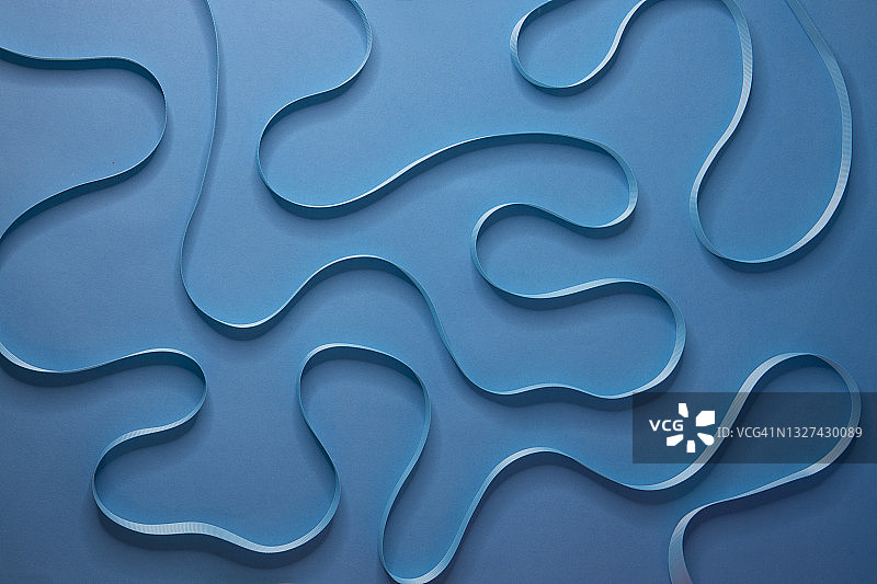 蓝色曲线背景图片素材