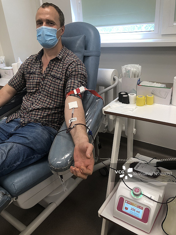 在医院献血图片素材