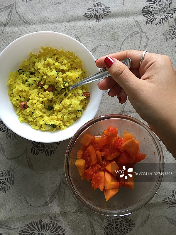 卡ंदा पोहे图片素材