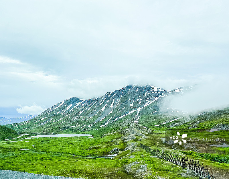 汤普森隘口 - 顶视图图片素材