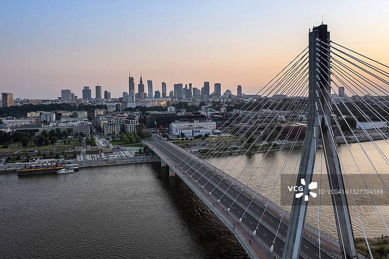 波兰华沙全景图片素材