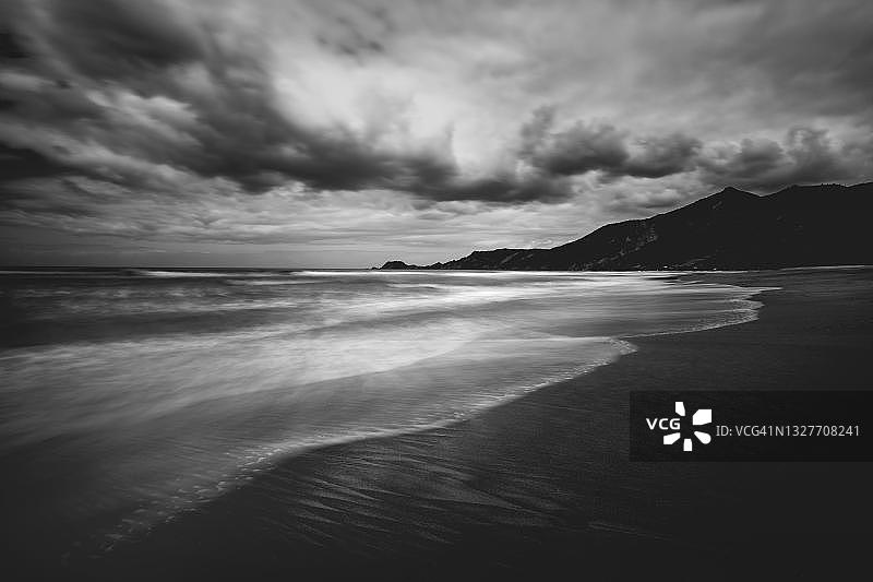 海滩，吉斯伯恩区，北岛，新西兰图片素材