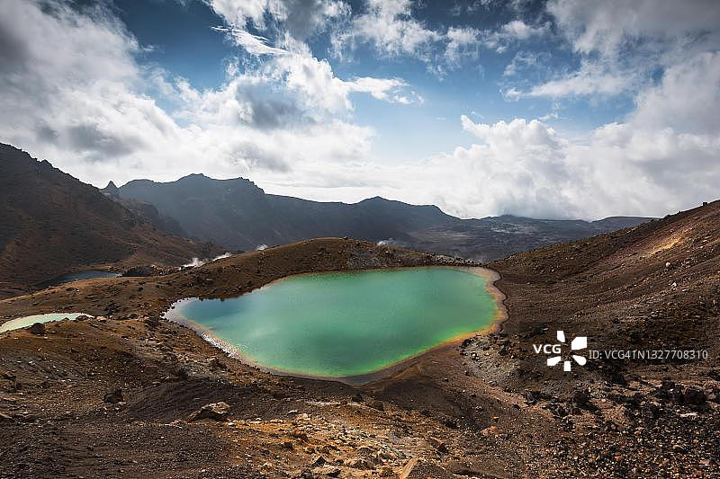 火山湖，汤加里罗国家公园，鲁阿佩胡区，新西兰北岛图片素材
