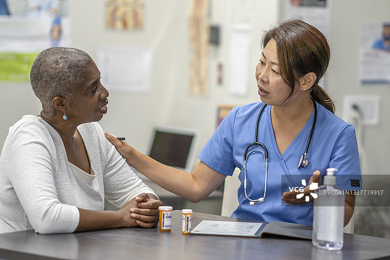 肿瘤科病人就诊图片素材