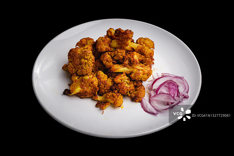 泥炉烤菜花图片素材