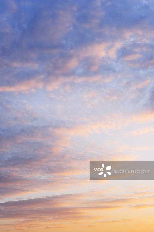 日落时分的彩色天空图片素材