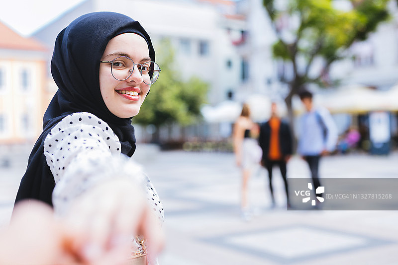 牵我的手，看世界图片素材