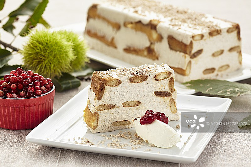 栗子泥提拉米苏图片素材