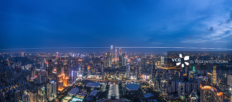 广州城市夜景图片素材