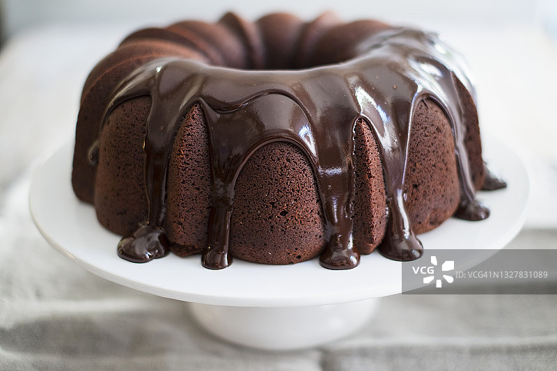 巧克力邦特蛋糕图片素材