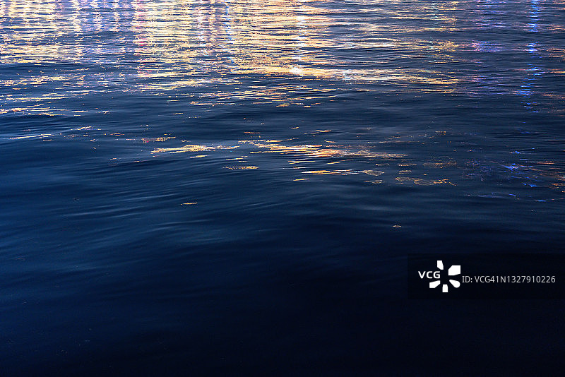 夜间海景图片素材