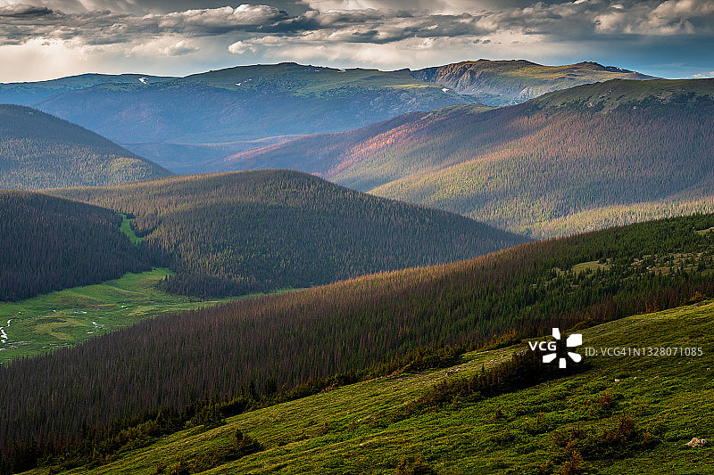 科罗拉多州，医药弓弯道的黄昏图片素材