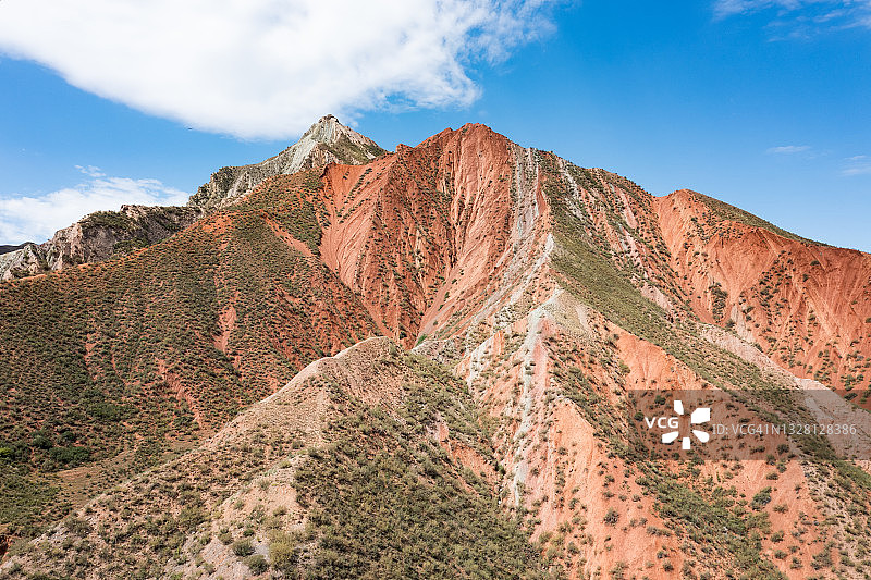 红色山脉图片素材