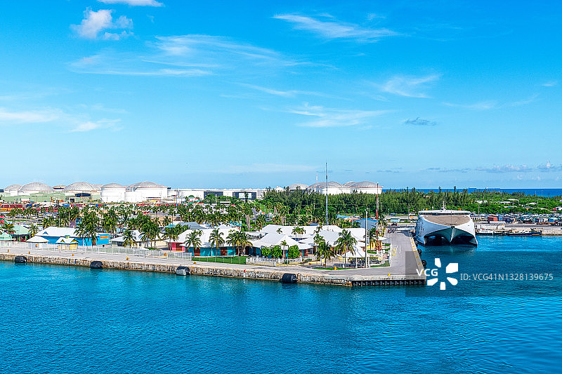巴哈马自由港市港口图片素材