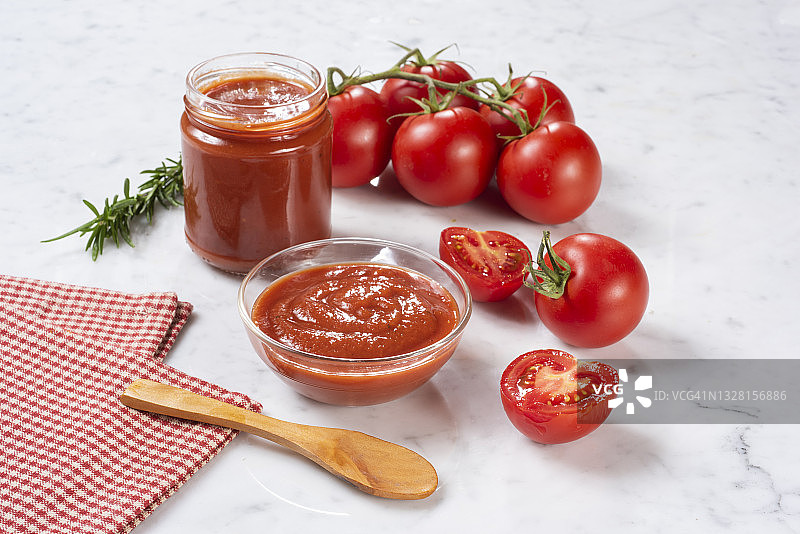 有机自制番茄酱图片素材