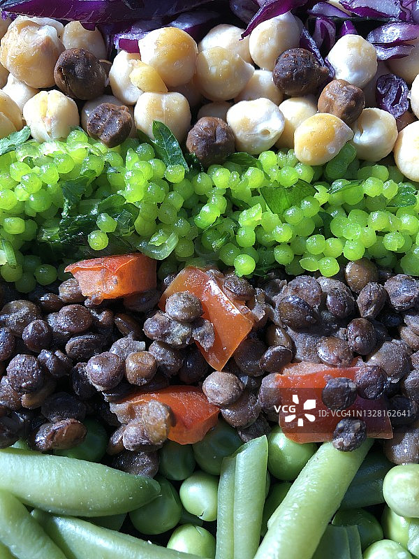 健康的摩洛哥和地中海沙拉食品图片素材