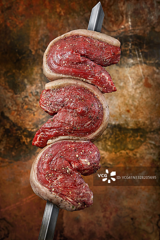 生牛臀肉，巴西烤牛排图片素材