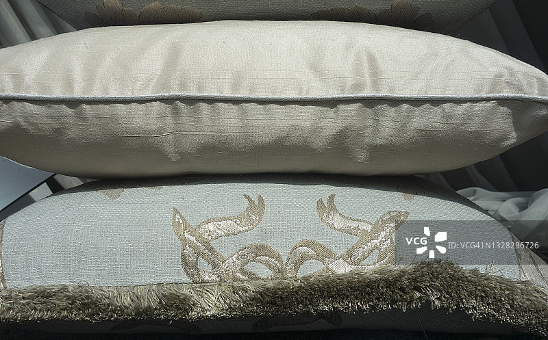 织物靠垫特写图片素材