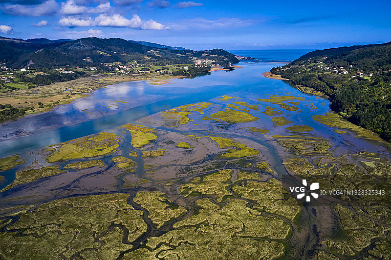 西班牙巴斯克地区乌尔达拜生物圈保护区图片素材