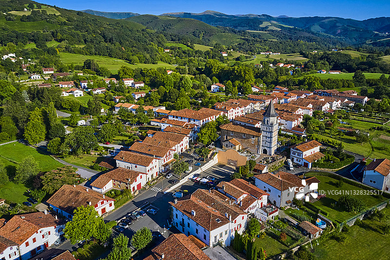 法国巴斯克地区艾诺阿图片素材