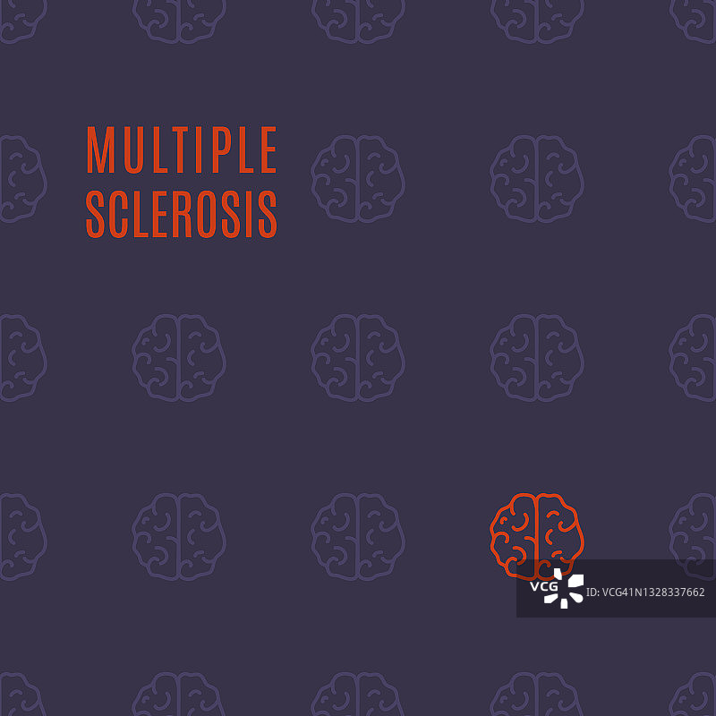 多发性硬化症概念图图片素材