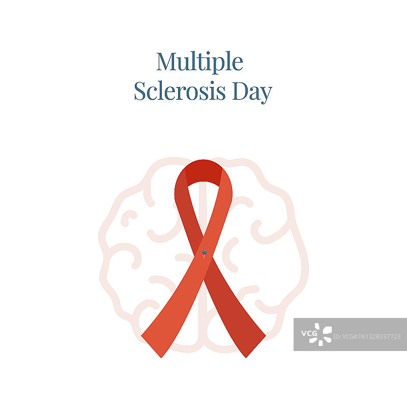 多发性硬化症日插画图片素材