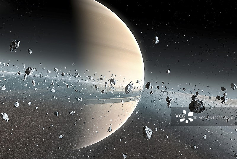 从土星环内看到的景色图片素材