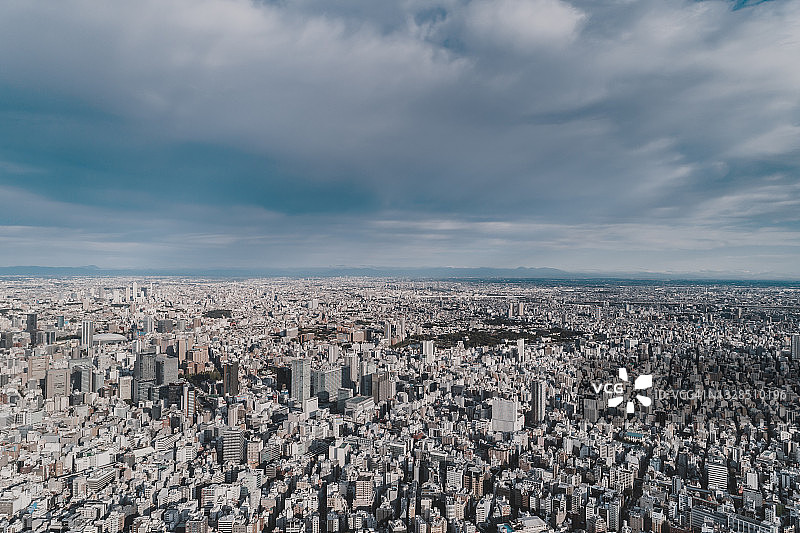 日本东京黎明时分美丽的城市景观图片素材