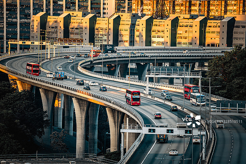 葵青路和青衣南桥图片素材