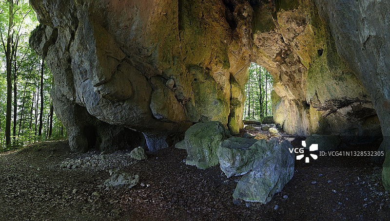 德国拜仁州岩石门图片素材