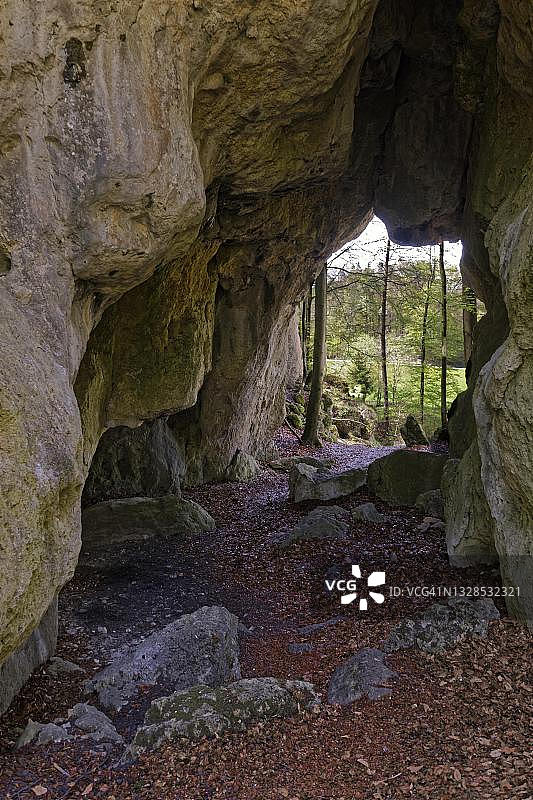 德国拜仁州岩石门图片素材