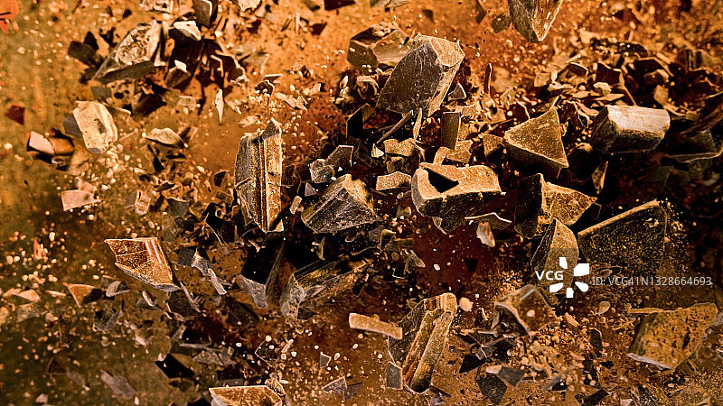 巧克力粉飞溅图片素材