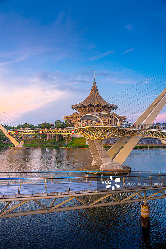 古晋河滨图片素材